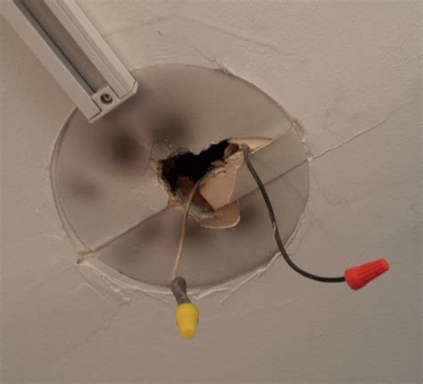 installing new ceiling junction box|ceiling mounted junction box.